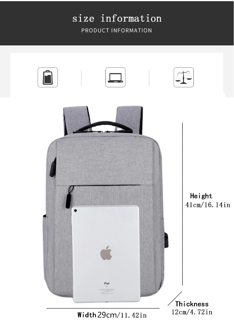 Lightweight Business Laptop Backpack, 13 Inch, 14 Inch, 15 Inch Computer Backpack, MEN'S AND WOMEN'S Travel Backpack, Student BA