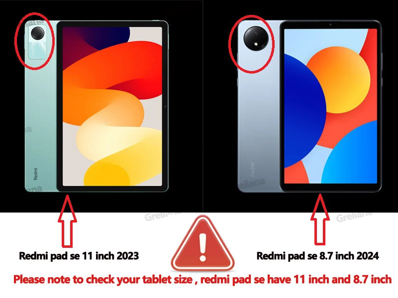 Case for Xiaomi Mi Pad 5 6 Pro 11 7 PRO 11.2 HD Transparent Case Redmi pad SE 11 Pad 2 2025 PRO 12.1" with Awake / Sleep Cover