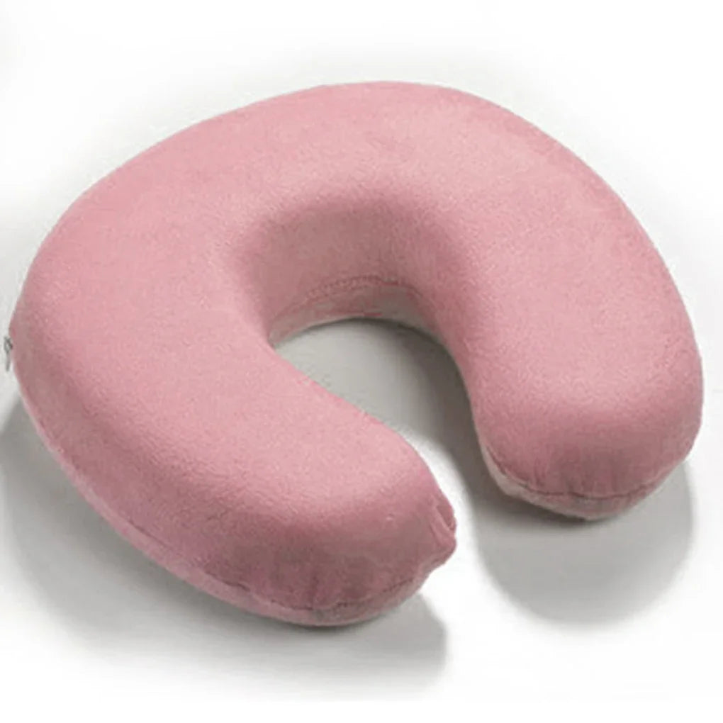 Memory Foam Neck Pillow Resting Head Neck U Shape Soft Travel Pillow For Office Train Rest Airplane 15 Colors Neck Pillows