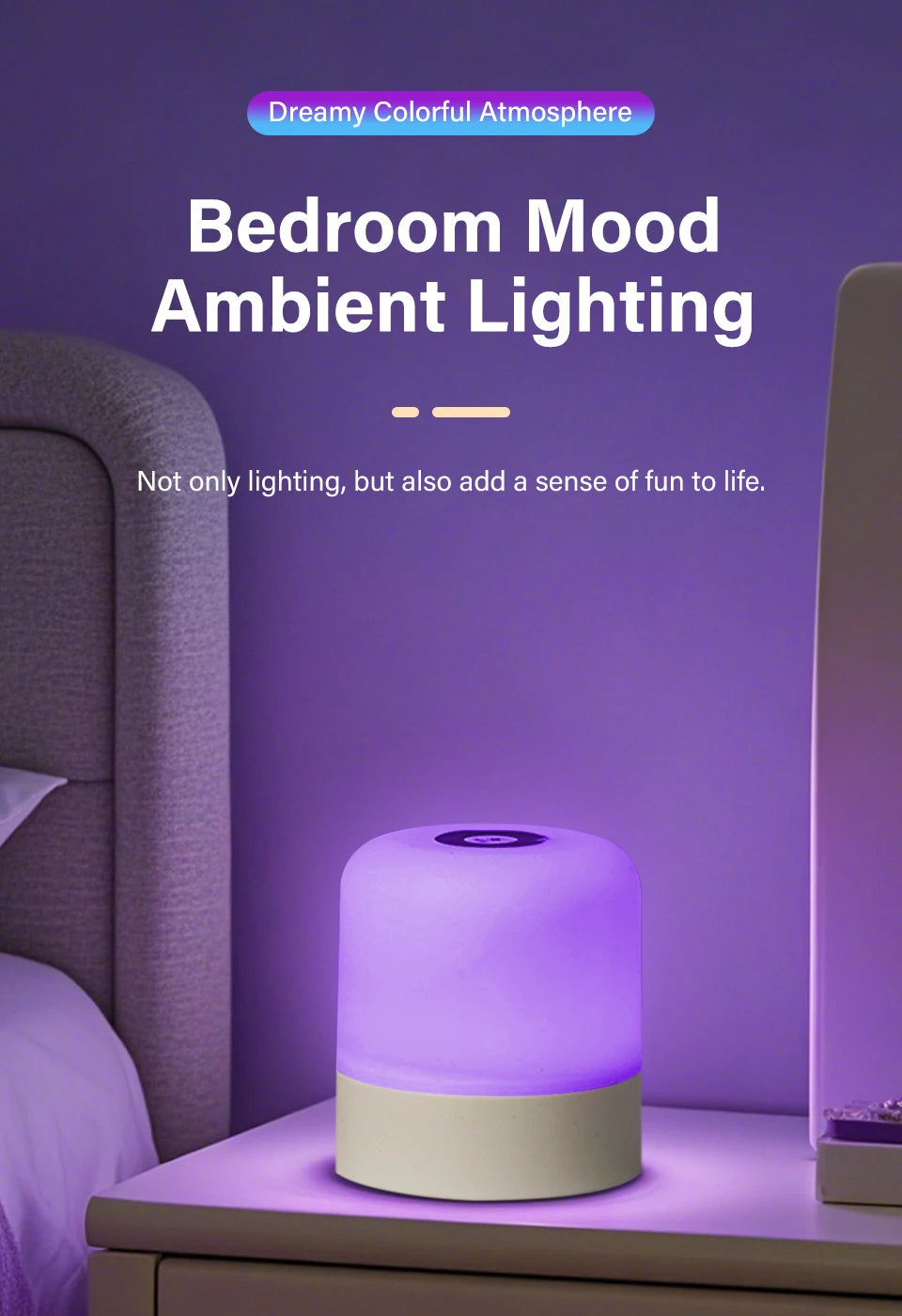 Touch LED Night Light USB Table Lamps Rechargeable Dimmable Bedside Light for Bedroom Decor Home Christmas Gift Child Night Lamp