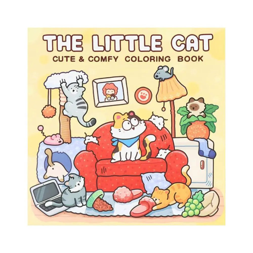 Creative Cartoon Coloring Book Educational Painting Gift Graffiti Painting Book Stress Relief Doodles Book for Adults And Teens