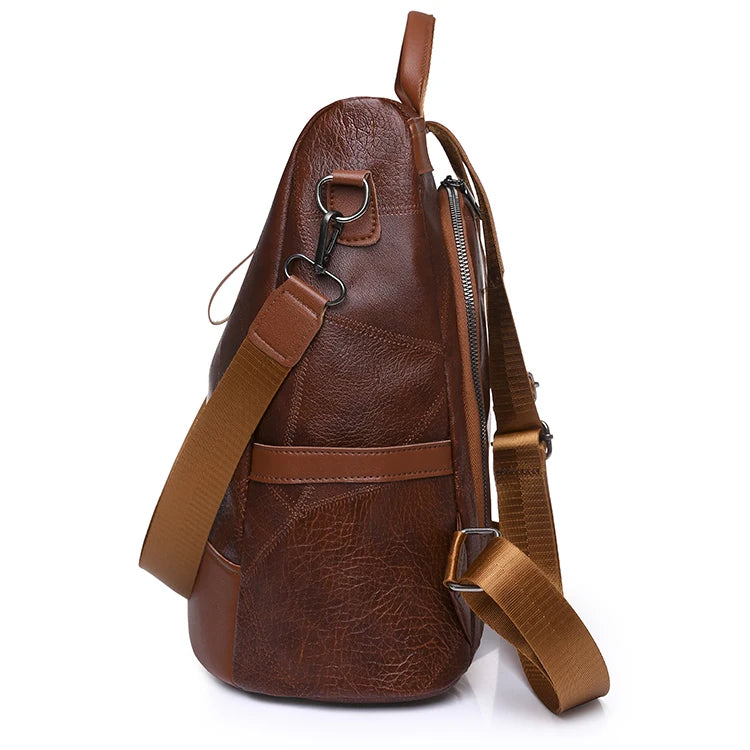 Women's fashionable backpack, shoulder bag, travel multifunctional bag, handbag, handbag, suitable for different scenarios