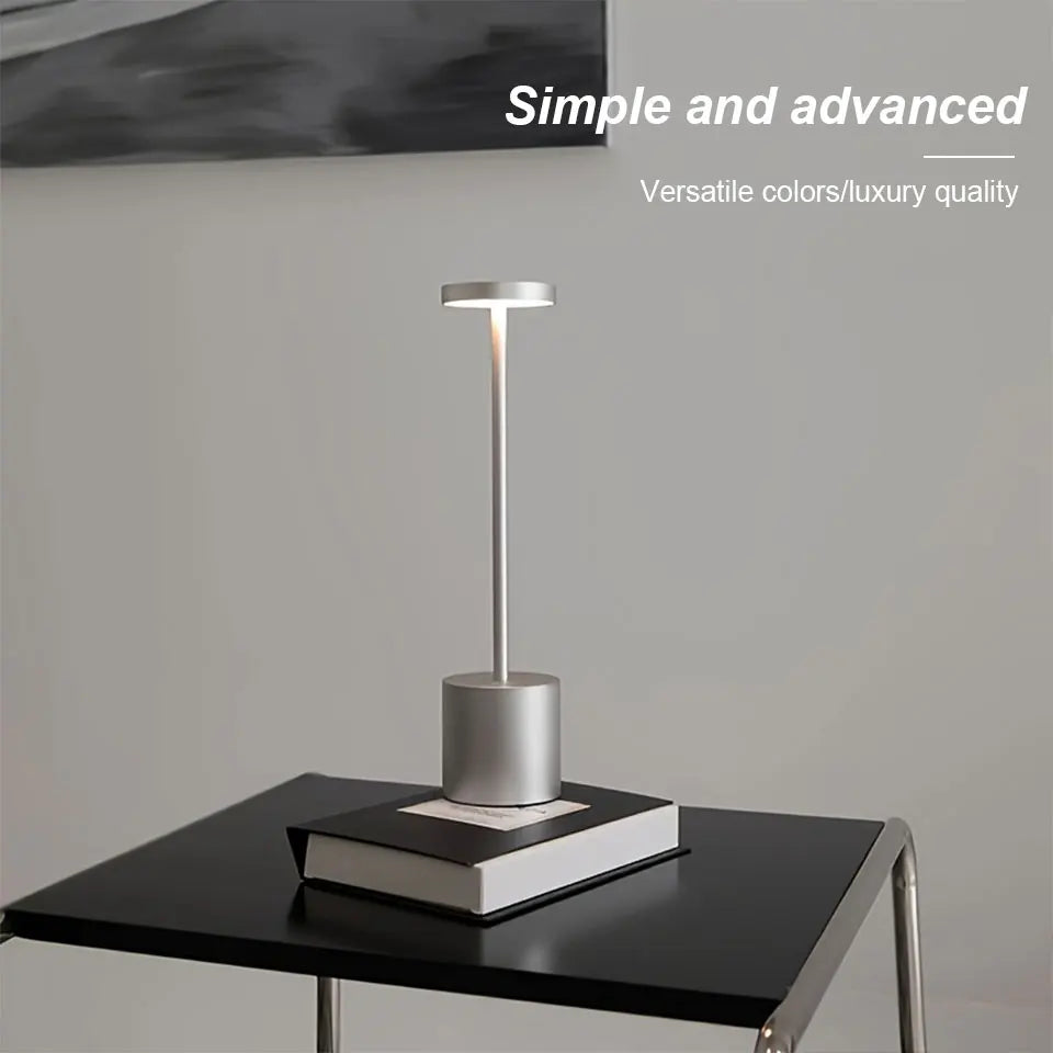 Table lamp USB Rechargeable Wireless desk lamp Dimming Touch night light lamps home decor Retro Portable bedside lamp for room