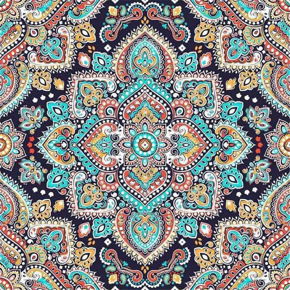 Mandala Flower DIY Cross Stitch Embroidery 11CT Kits Craft Needlework Set Cotton Thread Printed Canvas Home Decoration Sale