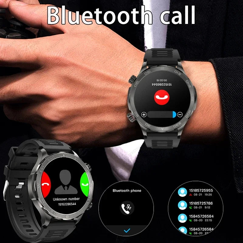 2025 New GPS Bluetooth Call Smart Watch Men AMOLED HD Screen Heart Rate NFC IP68 Waterproof Sports Smart Watch For Android iOS