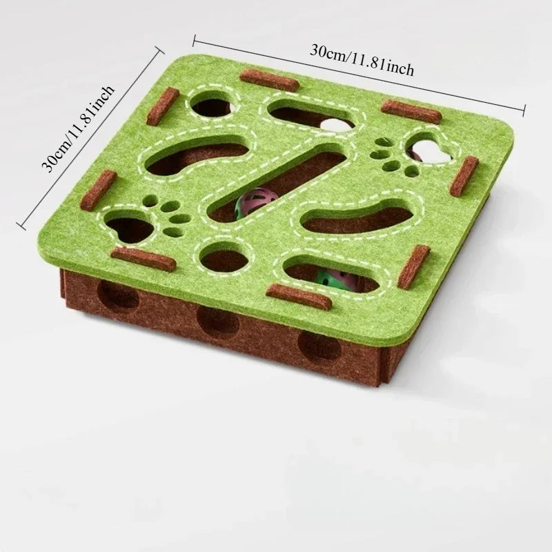 "Interactive Cats Puzzle Toys - Mental Stimulation Maze Box&Sensory Games for Indoor Kittens | Fun Brain Teaser for Smarts Cats"