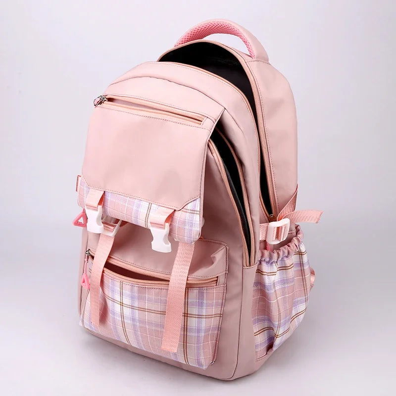 2025 Movie Print Children School Backpack KPop Demon Hunters Multi-function Knapsack Bag Students Girls New Fashion Schoolbag