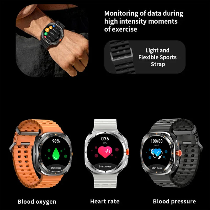 LAXASFIT 2025 New Smart Watch GT7 Ultra Men's Multifunctional Sports Fitness Tracker Health Ladies Smartwatch Gift