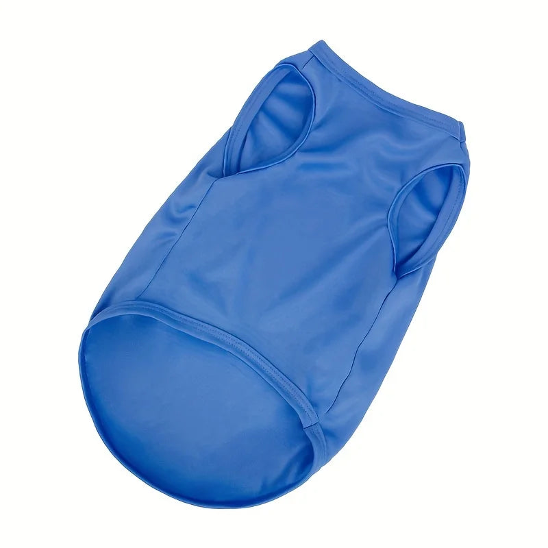 Solid Color Pet Apparel, Puppy Shirt, Dog T-Shirt, Soft Comfortable Breathable Dog Vest, Summer Pet Clothes