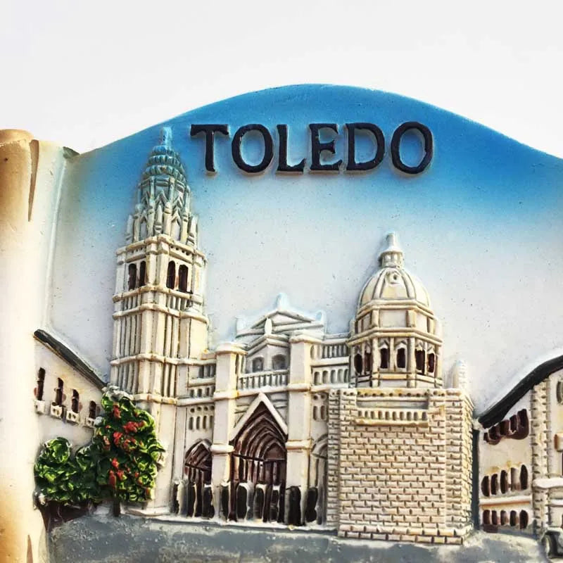 Europe Spain 3D Refrigerator Magnet Tourist Souvenirs Stickers,Home & Kitchen Decoration Fridge Magnet Message Sticker