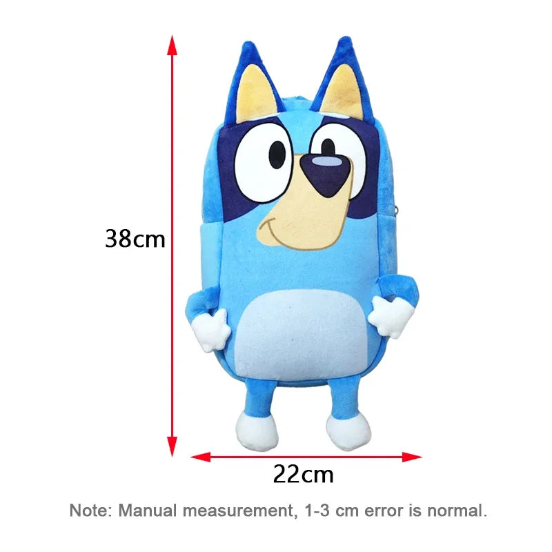 Bluey Anime Backpack Toys Bingo Muffin Cartoon Dog Mini Kindergarten Children School Bag Stuffed Plush Bag Gift For Kids