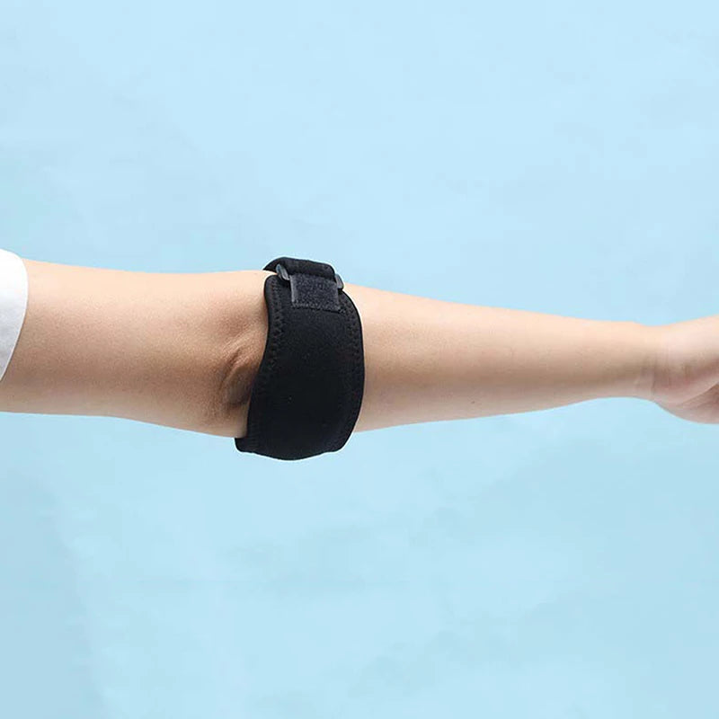 Elbow Brace for Tennis Golfer Sports Protection Adjustable Arm Band Silicone Compression Pad Tendonitis Pain Relief Men Women