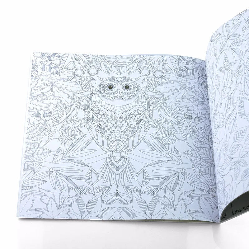 24 Pages Coloring Book for Children Adult Relieve Stress Kill Time DIY Painting Drawing Book Painting Kids Educational Toys