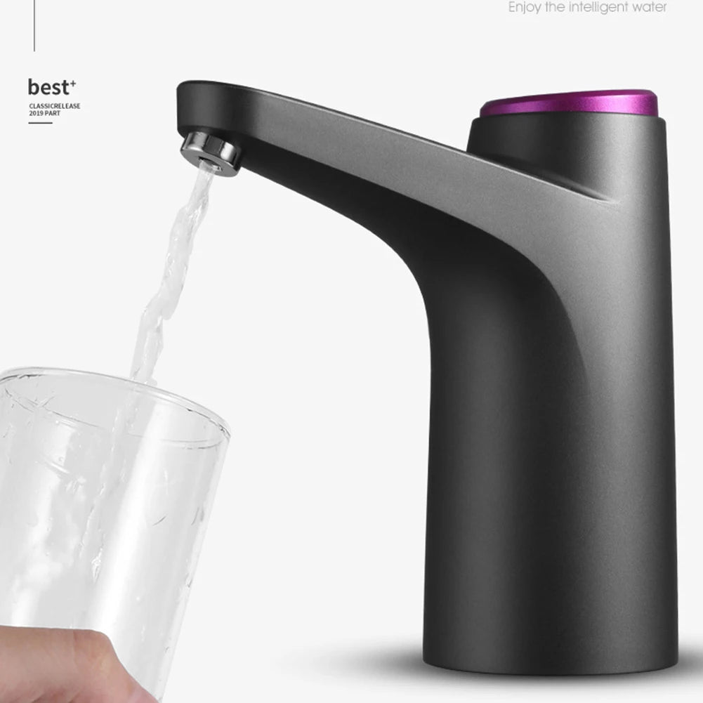 Mini Water Dispenser USB Rechargeable Wireless Water Pumping Device Portable One Key Switch Water Pump for Camping Water Tank
