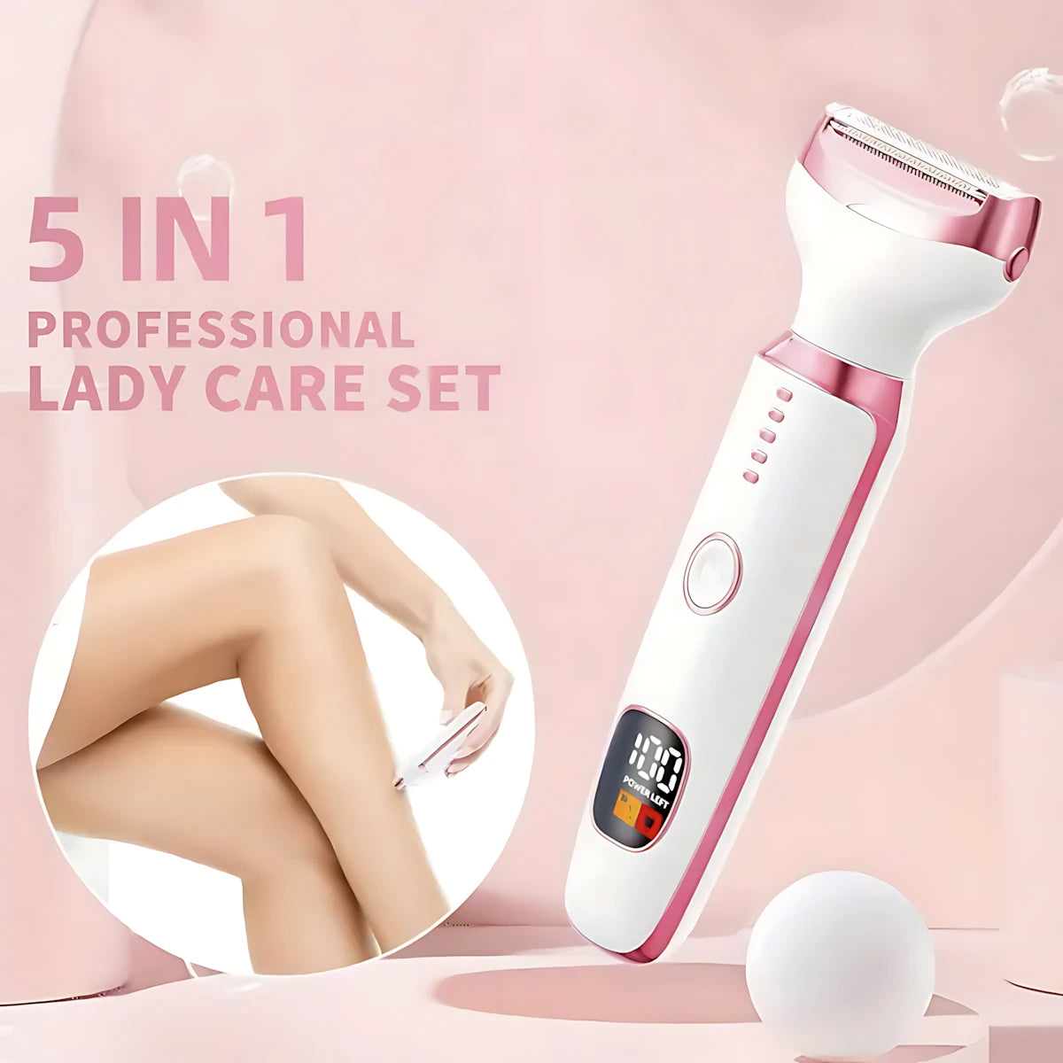 Women Epilator Trimmer Electric Lady Shaver Groin Armpit Arm Leg Bikini Hair Razor Rechargeable Lithium Battery Grooming Kit