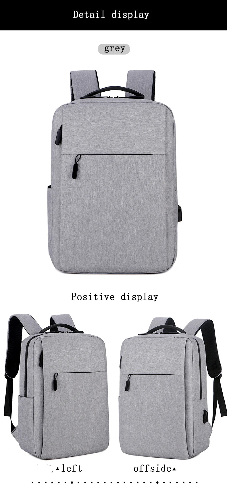 Lightweight Business Laptop Backpack, 13 Inch, 14 Inch, 15 Inch Computer Backpack, MEN'S AND WOMEN'S Travel Backpack, Student BA