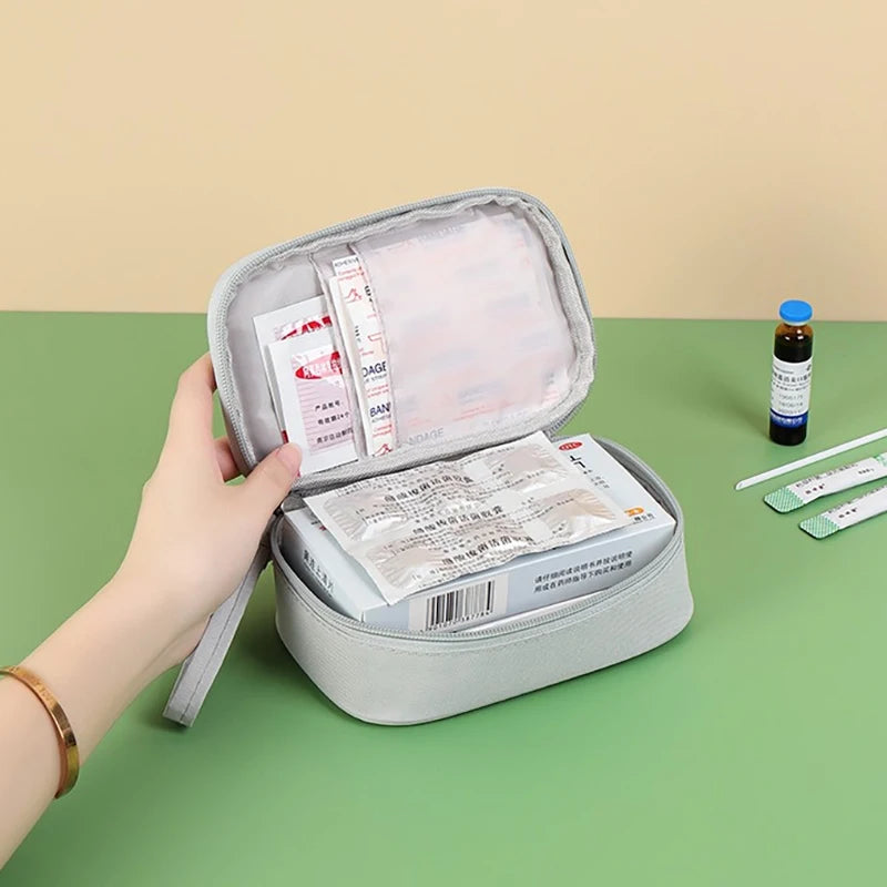 Portable Medical Bag, Travel Bag, Large Capacity Medicine Storage Box, Household Emergency Medicine Reserve, First Aid Kit