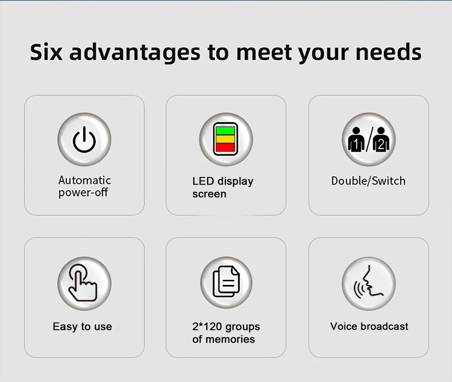 Electronic Tensiometer Smart Blood Pressure Monitor Arm Cuff Tonometer Digital Sphygmomanometer Electronic Medical BP Monitors