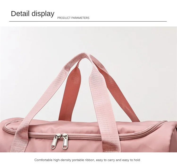 Carry On Travel Bag Large Capacity Gym Bag Weekender Overnight Duffle Bags With Shoe Compartment Sports Fitness Bags for Women