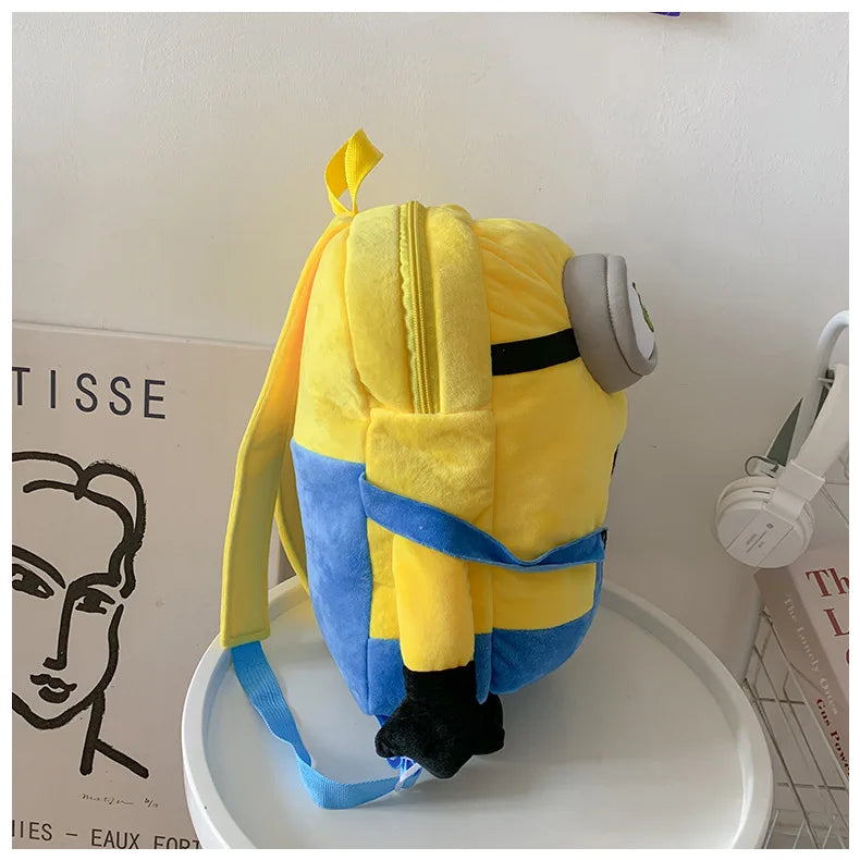 New Cartoon Anime Backpack Minions Doll Large Size School Bag Large Capacity Student Cartoon Backpack