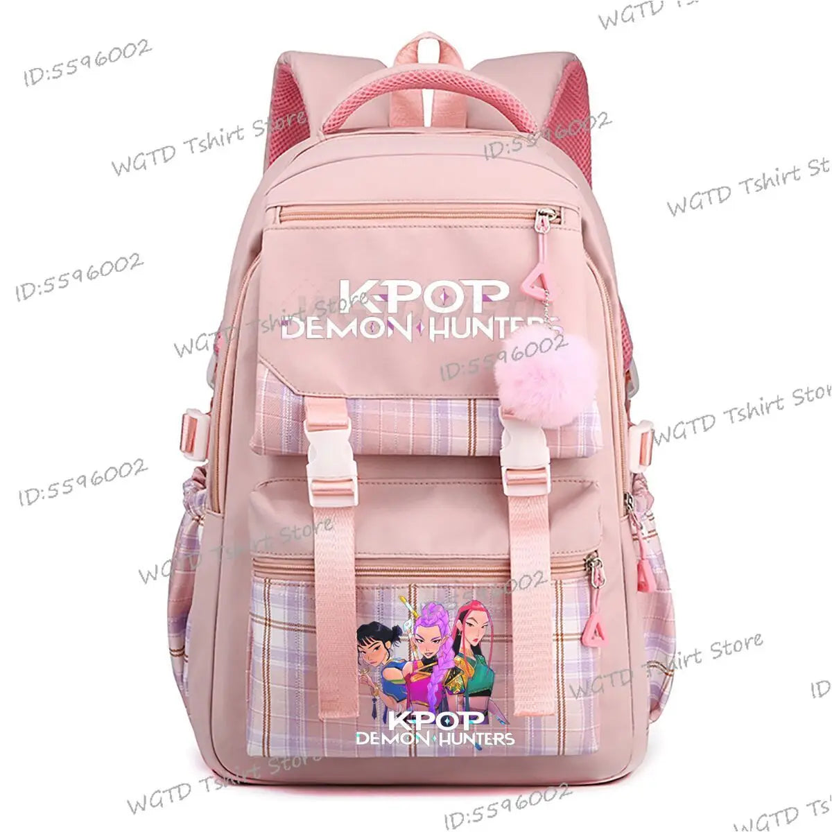 2025 Movie Print Children School Backpack KPop Demon Hunters Multi-function Knapsack Bag Students Girls New Fashion Schoolbag