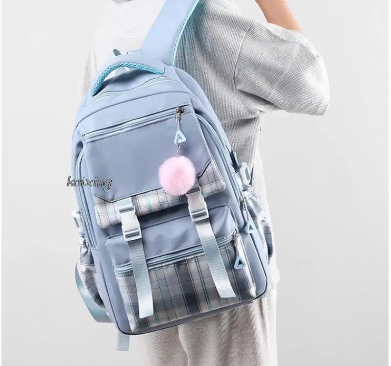 Hot Big Panda Print Academy Style Girls Kids School Book Bags Women Bagpack Teenagers Travel Backpack Mochila To Casual School