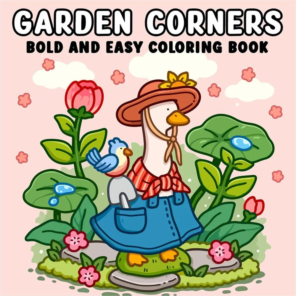 Creative Cartoon Coloring Book Stress Relief Educational Paperback Painting Gift Graffiti Painting Book for Adults And Teens