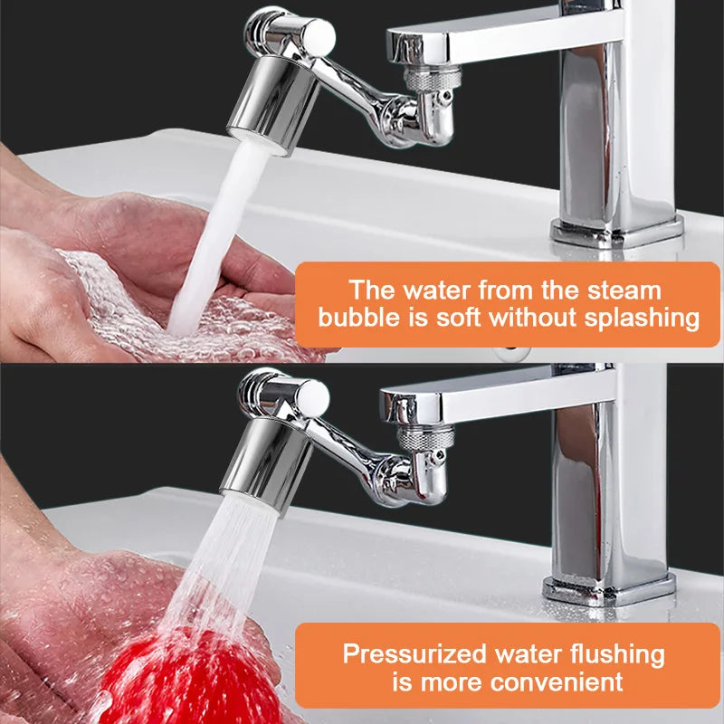 Metal 1080° Rotating Metal Faucet Sprayer Kitchen Saving Water Nozzle Tap Bathroom Faucet Extend Adaptor 22/24mm Bubbler