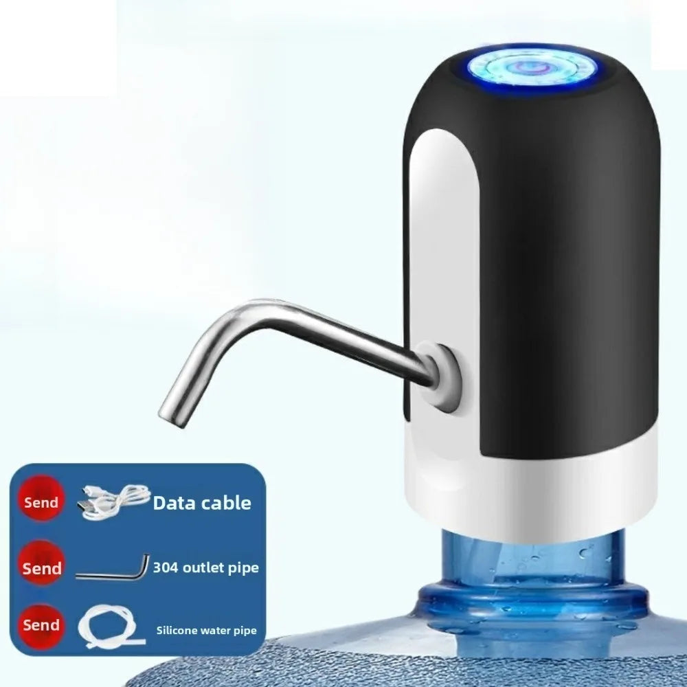 USB Rechargeable Water Bottle Pump 5 Gallon Water Bottle Dispenser Camping Portable Electric Water Dispenser Reusable