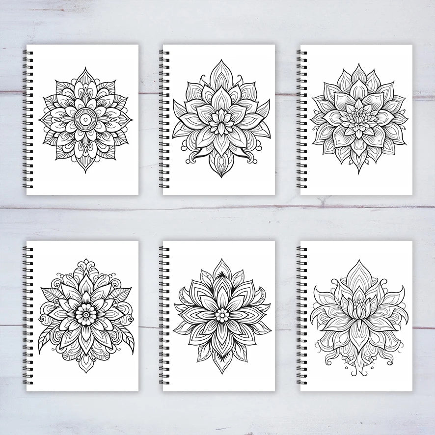 Mandala Adult Coloring Book - 8.3x11.2 inches Stress relief coloring book 22 pages of art therapy illustrations to relieve anxie
