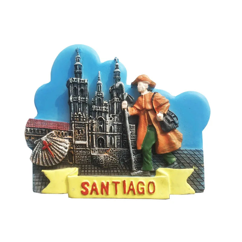 Europe Spain 3D Refrigerator Magnet Tourist Souvenirs Stickers,Home & Kitchen Decoration Fridge Magnet Message Sticker