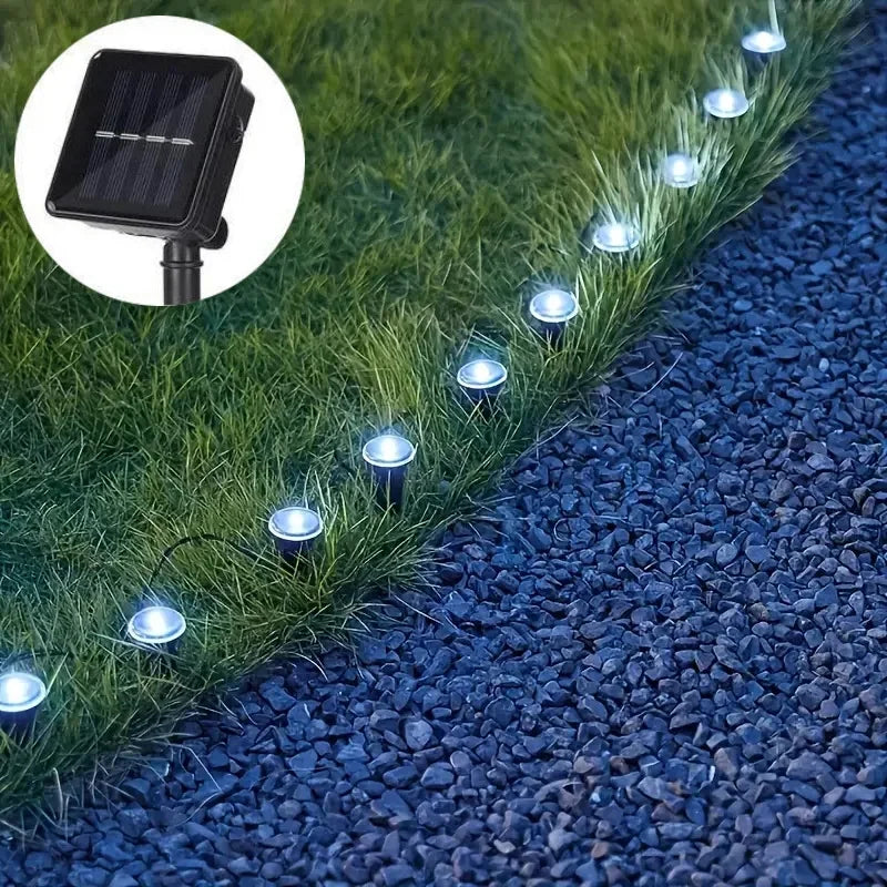 Garden Solar Lights, Waterproof String Lights for Lawn Paths, Camping, Birthday Parties, Holidays and Decorations
