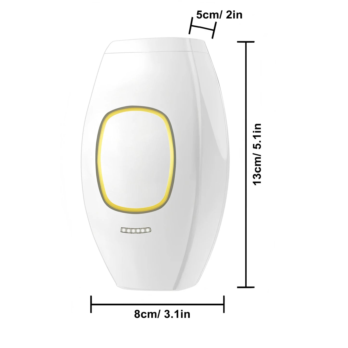 Professional IPL Hair Removal Device – Permanent Laser Depilation for Home Use, Effective on Women & Men, Smooth Skin Results