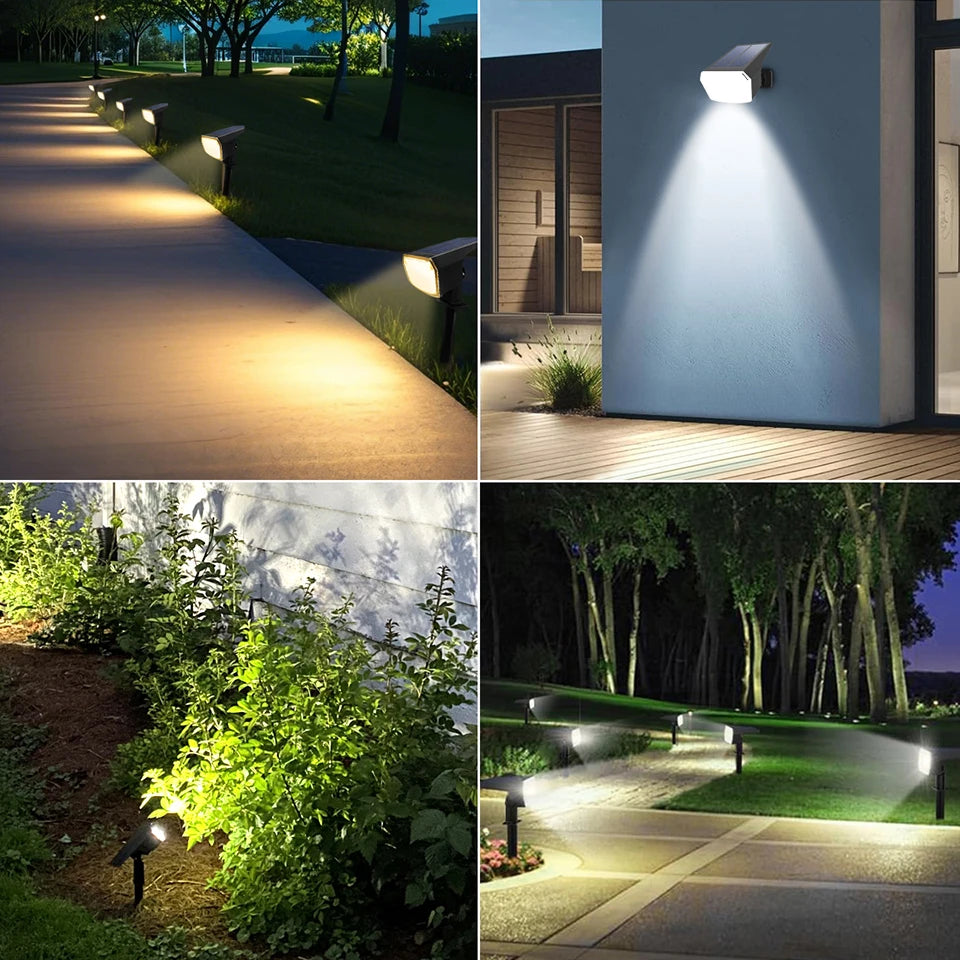 Garden Solar Lights Outdoor Waterproof Solar Powered Lamp Patio Backyard Lawn Light Lanscape Night Lighting Decoration
