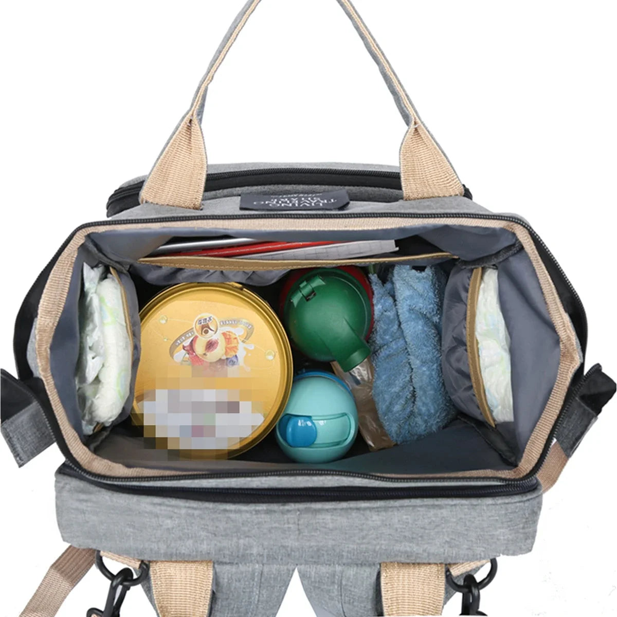 Mommy Bag Lightweight Portable Folding Crib Bed Large-capacity Travel Maternity Bags Baby Backpack Female Mommy Outting Bag