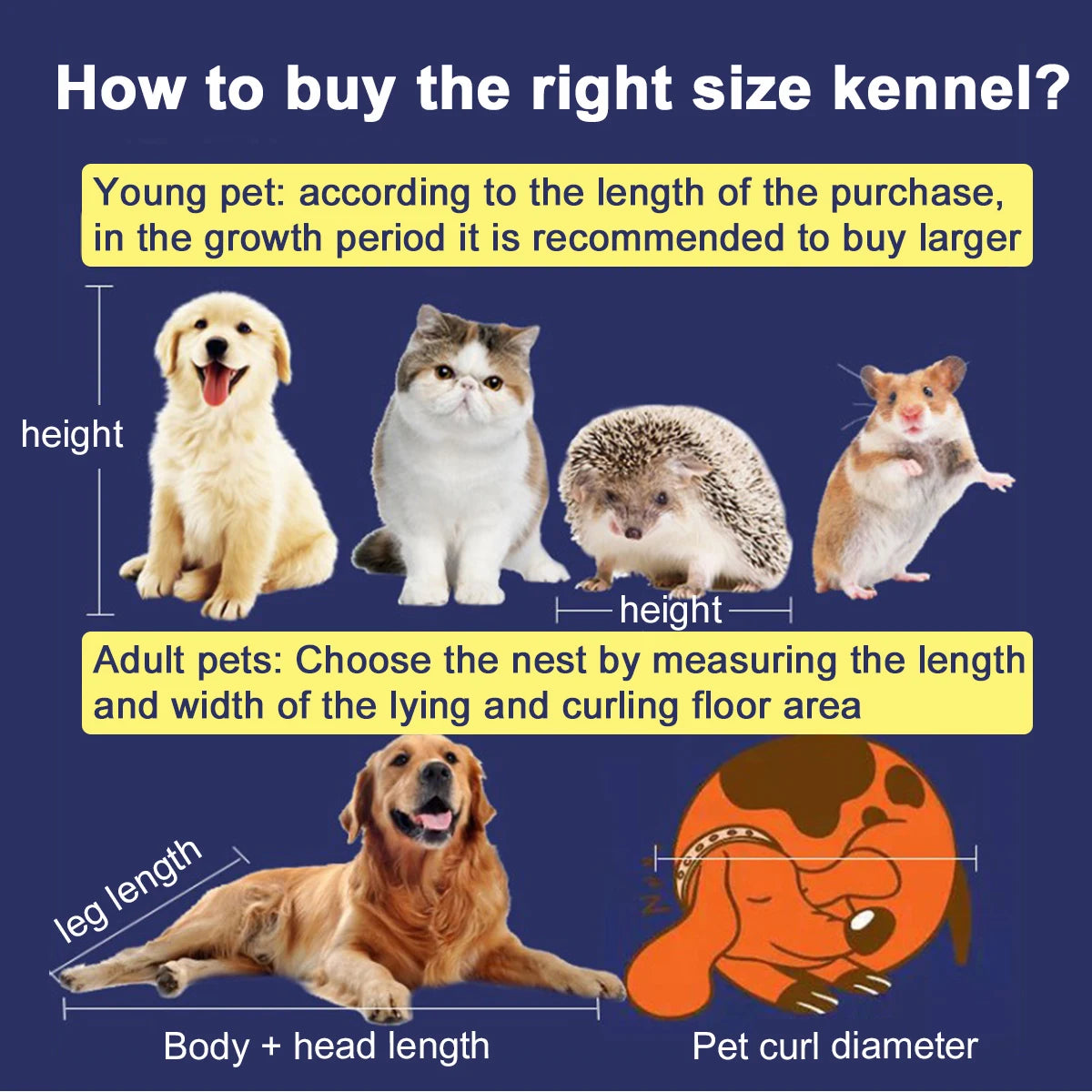 Elastic Cat Bed for a Small Dog Sleeping Mat Remolvable Large Dog Bed with Zipper Washable Cat Kennel for Medium Dog Accessories