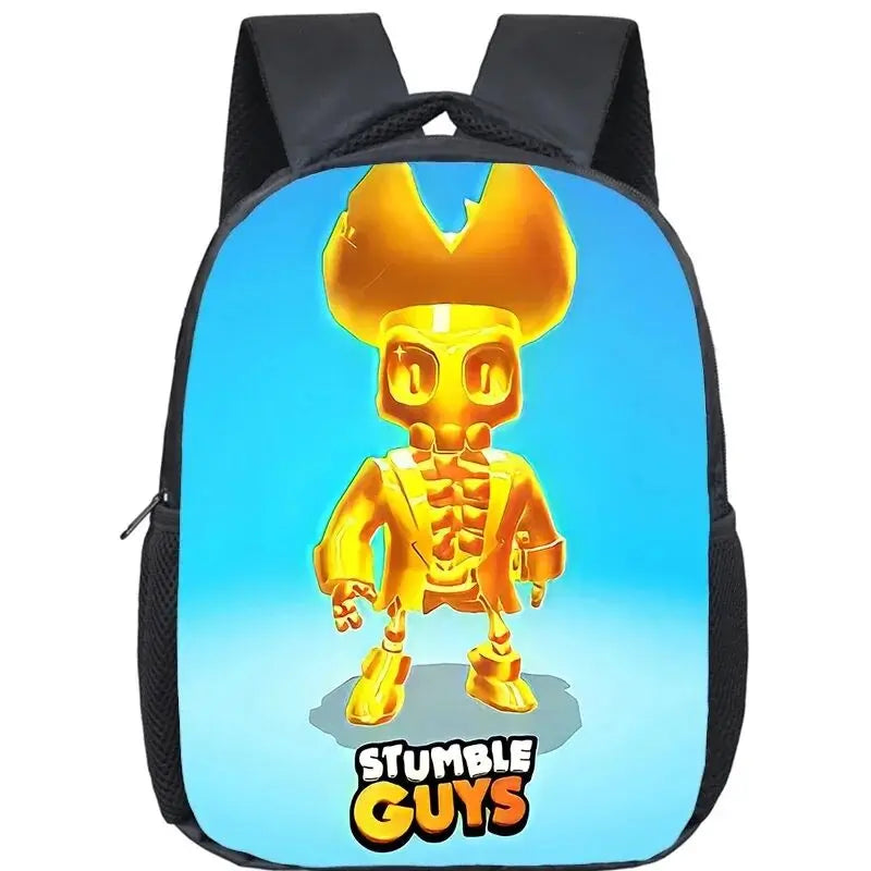 Cartoon Stumble Guys Backpack Children School Bags 3D Game Kids Backpack for Boys Girls Kindergarten Bag Baby Toddler Bookbag