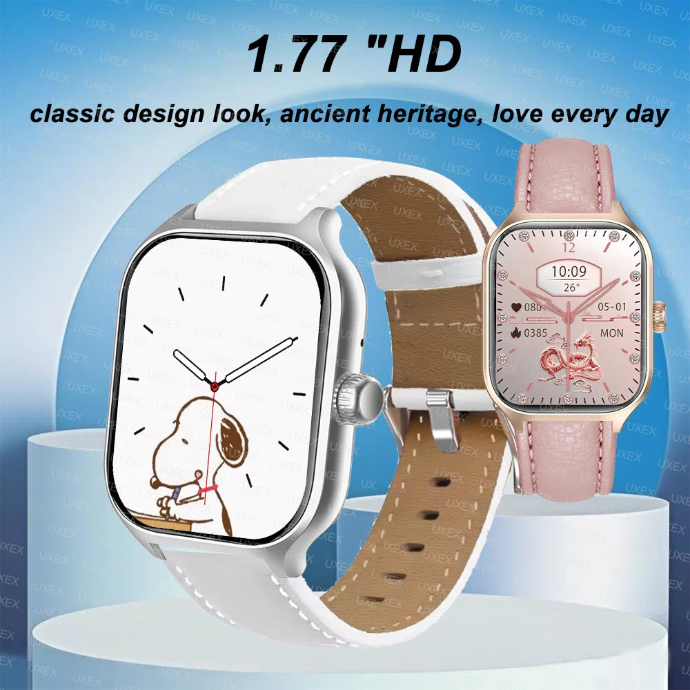 New Luxury Smartwatches Men Full Screen Bluetooth Call Valentine Gift Alarm Clock Custom Photo Health Tracking Watch Women 2025