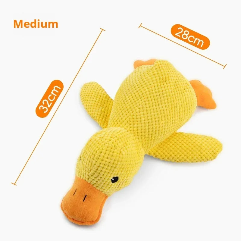 Dog toy plush companion sleeping duck bite resistant teeth grinding sound relief duck sound toy Wholesale and retail