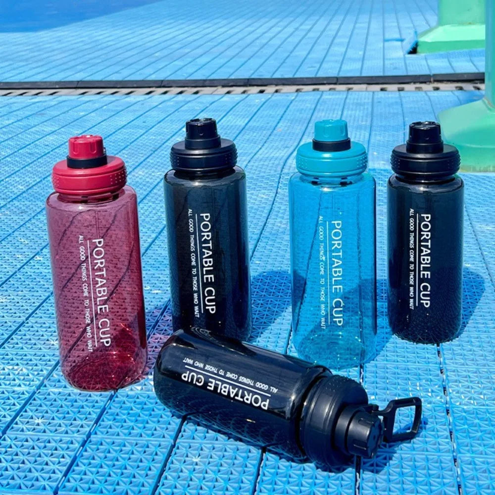 1PC 1000ML Creative Space Cup Large Capacity Sports Water Bottle for Fitness Enthusiasts Easy Carry Hydration Shaker Bottle