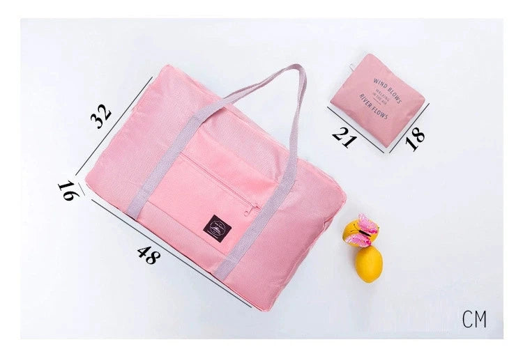 Foldable Travel Bags Nylon Large Capacity Bag Luggage WaterProof Handbags Women Men Travel Storage Clothes Packaging Organizer