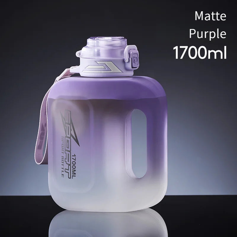 GIANXI Kettle 1.7L Large Capacity Portable Sports Kettles Outdoor Sealed Leak Proof Double Drink Sports Water Cup