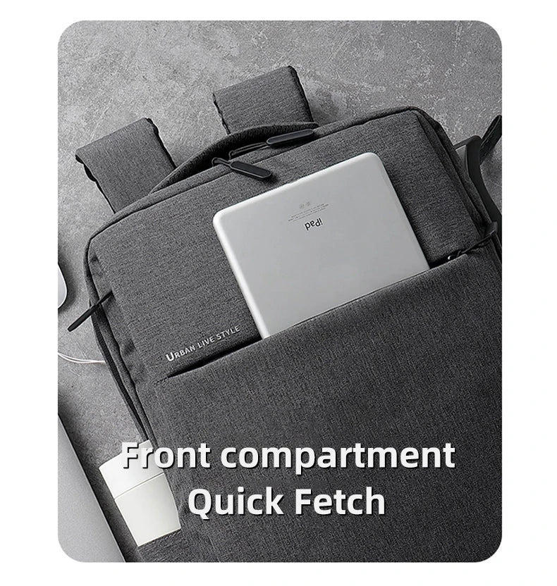 40L Laptop Backpack Durable 17 Inch for Men Women with USB Charger Port & Luggage Sleeve Sturdy College Rucksack Bag For Macbook