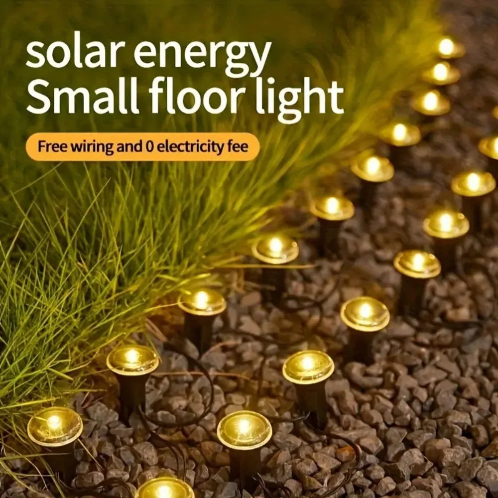 Garden Solar Lights, Waterproof String Lights for Lawn Paths, Camping, Birthday Parties, Holidays and Decorations