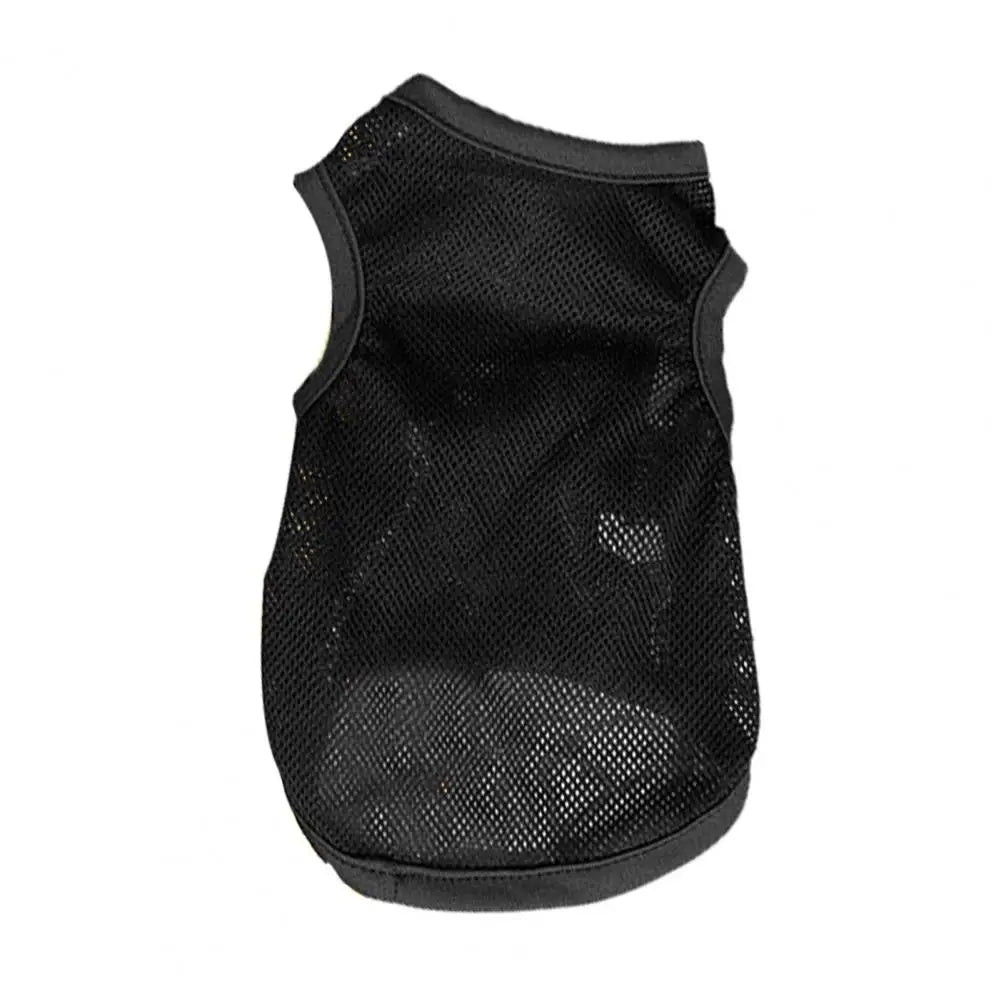 Dog Shirt Plain Breathable Mesh Fabric Quick Drying Puppy T-Shirt for Summer