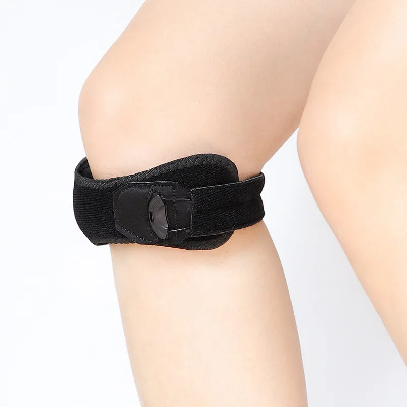Patella Knee Strap Adjustable Knee Brace Patellar Tendon Stabilizer Support Band for Soccer Basketball Running Jumper Gym Squat
