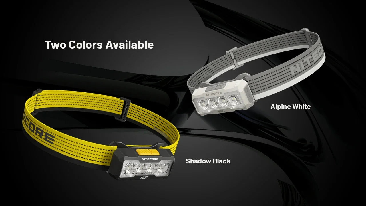 NITECORE NU27 Rechargeable Headlamp 600Lumens Dual-Core MCT UHE LEDS Ultra Lightweight Waterproof Runing Headlight