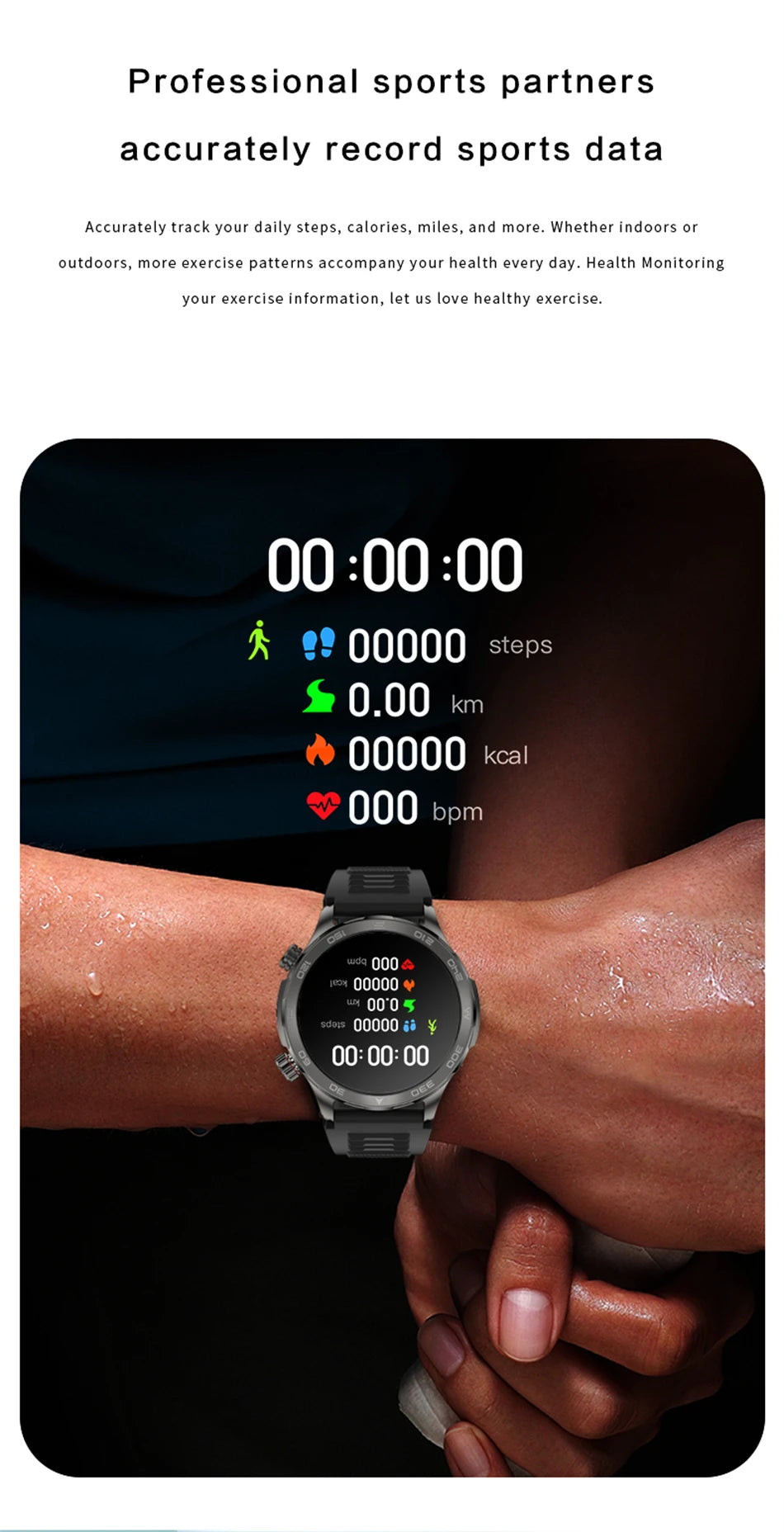 2025 New GPS Bluetooth Call Smart Watch Men AMOLED HD Screen Heart Rate NFC IP68 Waterproof Sports Smart Watch For Android iOS