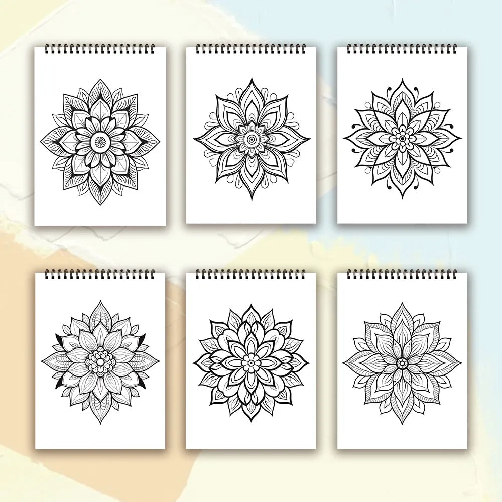 Spiral Coloring book -30 Sheets adult coloring book, 11.2 x 8.3 inches, 100g thick paper, drawing book, homecoming holiday gift