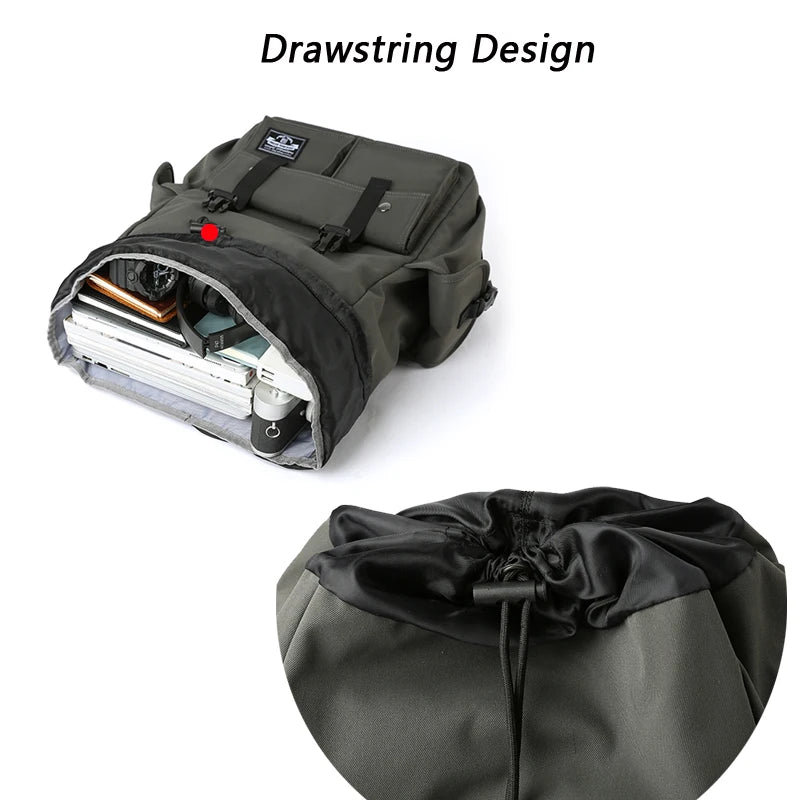 Fashion Waterproof Large Capacity Drawstring Backpack for Men Oxford Durable Travel College Student Laptop School Bag Bookbag